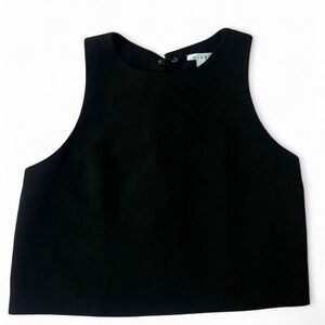 Mi Ami Francesca’s Black lace up top size small